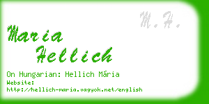 maria hellich business card